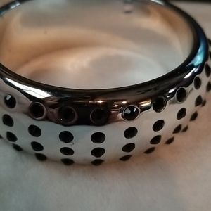 Silver studded bracelet